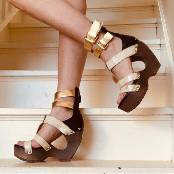 Crazy cool vintage platform designer shoes 8 - Picture 1 of 16